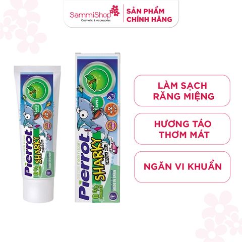 Pierrot Gel đánh răng Sharky Apple Dental Gel 75ml