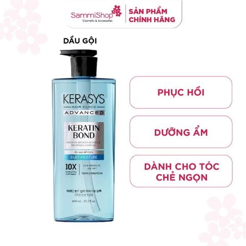 Kerasys Dầu gội Advanced Keratin Bond Silky Moisture Shampoo 600ml