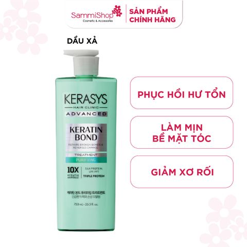 Kerasys Dầu xả Advanced Keratin Bond Purifying Treatment 600ml