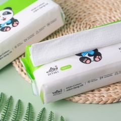 Beyaki Khăn cotton dạng rút 50 tờ