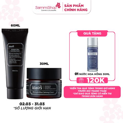 Dear, Klairs Kem dưỡng Midnight Blue Calming Cream