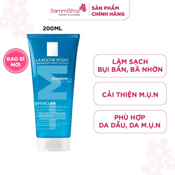 La Roche-Posay Sữa Rửa Mặt Purifying Foaming Gel For Oily Sensitive Skin 200ml ver 2