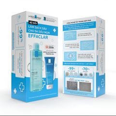 La Roche-Posay Nước Tẩy Trang Da Dầu Micellar Water Ultra Oily Skin 400ml+Gel rửa mặt 50ml