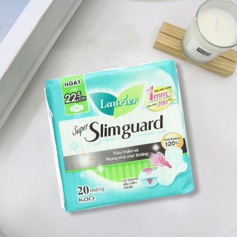 Laurier Super Slimguard Siêu Mỏng 22.5cm Cánh 20M