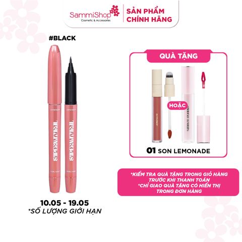 [10.05 - 19.05] Lemonade Kẻ mắt Supernatural Eyeliner - Black ver 2