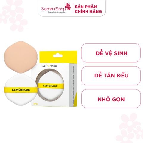Lemonade bộ 3 bông phấn tán nền cushion puff set - 3pcs 6.9g