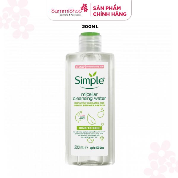[HÀNG TẶNG KHÔNG BÁN] QT Simple Nước Tẩy Trang Kind To Skin Micellar Cleansing Water 200ml,