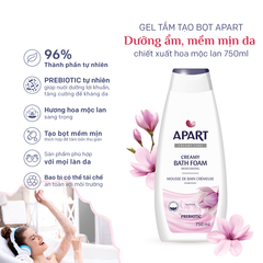 Apart Gel tắm Creamy Bath Foam Moisturizing 750ml