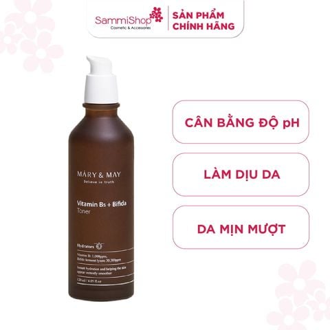 Mary&May Nước cân bằng Vitamin B5 + Bifida Toner 120ml