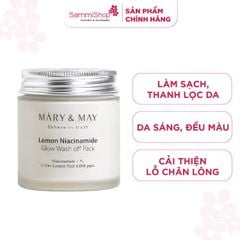 Mary & May Mặt nạ đất sét Lemon Niacinamide Glow Wash off Pack 125g