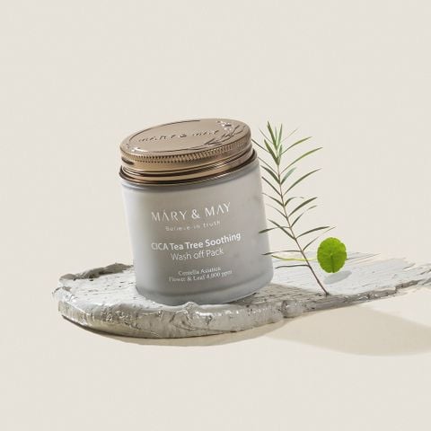 Mary&May Mặt nạ đất sét CICA TeaTree Soothing Wash off Pack 125g