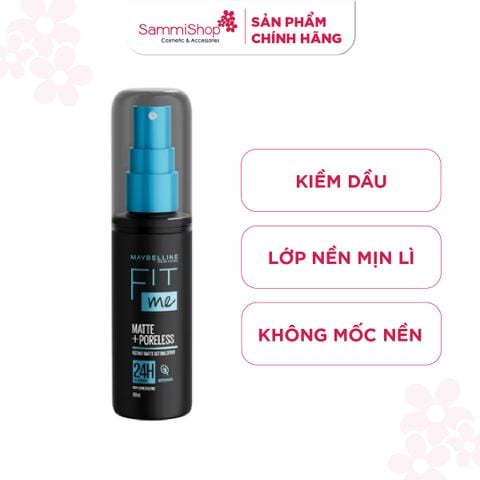 Maybelline Xịt khóa nền Fit Me Matte+Poreless Instant Matte Setting Spray 60ml