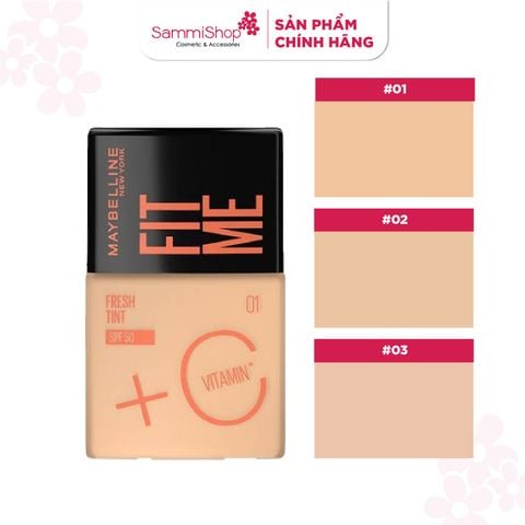 Maybelline Kem nền fit me fresh tint spf50