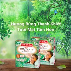 Mặt nạ xông hơi mắt Meguritum Hương Rừng 5 miếng