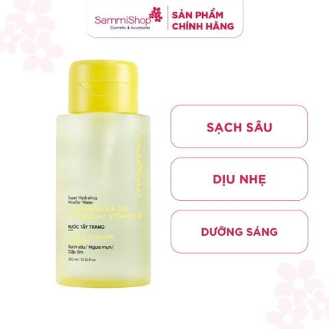 Milaganics Nước tẩy trang Hoa cúc, Rau má, Vitamin B5 300ml
