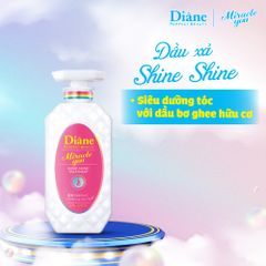 Bộ sản phẩm Moist Diane dầu gội - dầu xả Miracle You Shine Shine bền màu cho tóc nhuộm 450ml