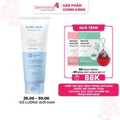 Missha Sữa rửa mặt Super Aqua Ultra Hyalron Foaming Cleanser 200ml