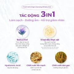Nacific Dầu tẩy trang Fresh Herb Origin Cleansing Oil Bakuchiol 300ml