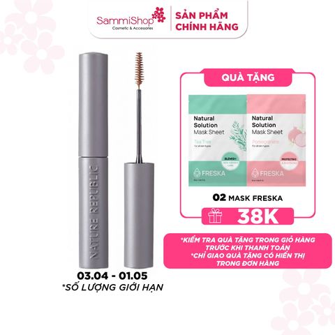 Nature Republic Chuốt lông mày Botanical Skinny Eyebrow Coating Cara 02 bread brown 3.5g