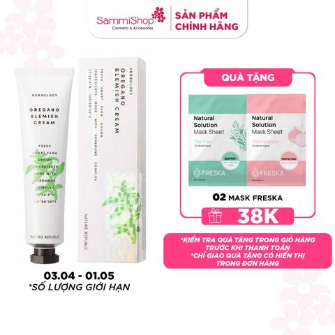 Nature Republic Kem dưỡng da mặt Herbology Oregano Blemish Cream 70ml