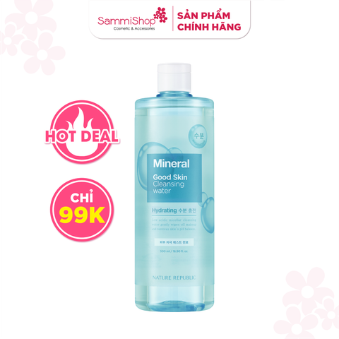 APP-WEB 01.07 - 31.07 Nature Republic Nước tẩy trang Good Skin Mineral Ampoule Cleansing Water 500 ml