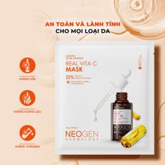 Neogen mặt nạ Serum x3 dưỡng trắng mờ thâm Vita C Mask 28g
