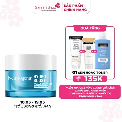 [10.05 - 19.05] Neutrogena Kem dưỡng ẩm Hydro Boost Hyaluronic Acid Nourishing Cream 50g