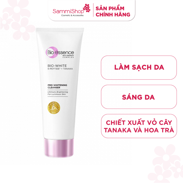 Bio-essence Sữa rửa mặt Bio White Pro Whitening Cleanser (100g)