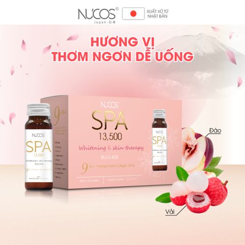 Nucos Nước uống Spa Whitening & Skin Therapy Collagen Drink 13,500mg 50ml x 10