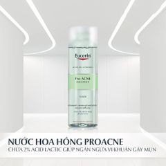 Nước hoa hồng cho da dầu mụn Eucerin Acne Oil Control ProAcne Solution Toner 200ml