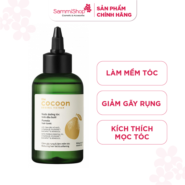 Cocoon Nước dưỡng tóc tinh dầu bưởi pomelo hair tonic 140ml - nắp vặn