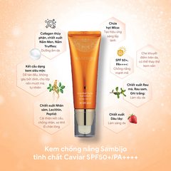 Sambijo Kem chống nắng Essential Caviar Sun Cream SPF50+/ PA ++++ 40ml