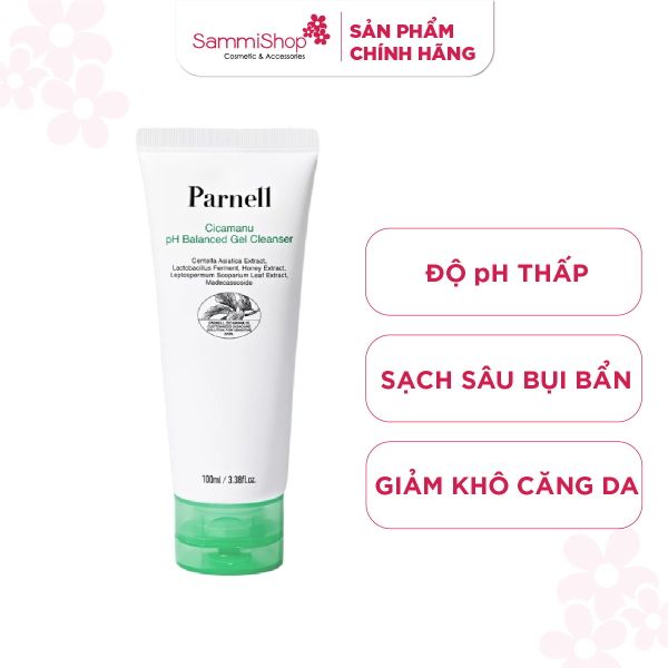 Parnell Sữa rửa mặt Cicamanu Ph Balanced Gel Cleanser 100ml