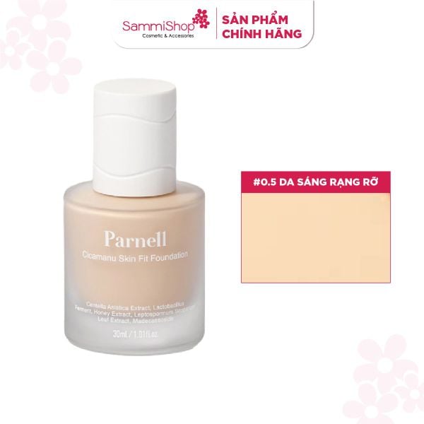 Parnell Kem nền Cicamanu Skin Fit Foundation 30ml