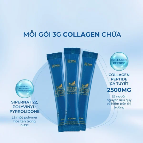 Thực phẩm bảo vệ sức khỏe Collagen Cá Tuyết Ona Global (Hộp 30 gói)