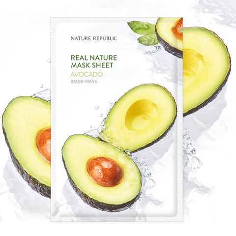 Nature Republic Mặt nạ giấy Real Nature Avocado Mask Sheet 23ml