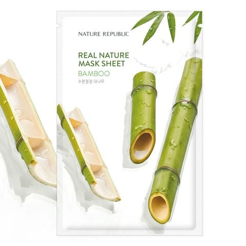 Nature Republic Mặt nạ giấy Real Nature Bamboo Mask Sheet 23ml