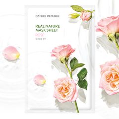 Nature Republic Mặt nạ giấy Real Nature Rose Mask Sheet 23ml