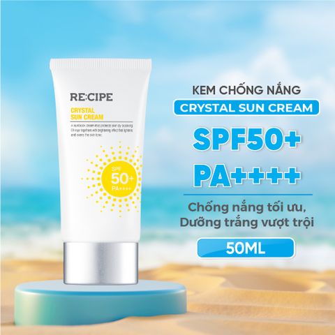 Re:cipe Kem chống nắng Crystal Sun Cream SPF50+ PA++++ 50ml