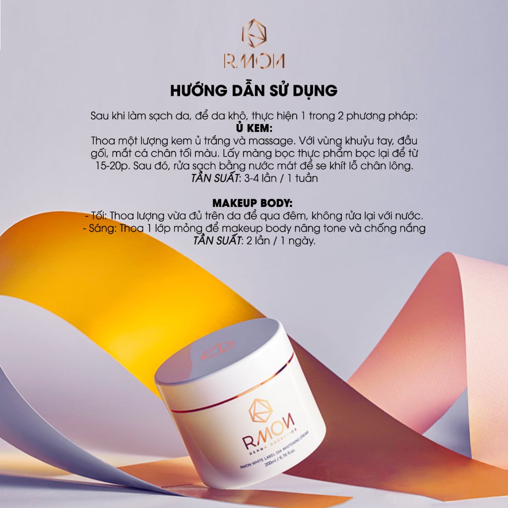 Rmon Kem dưỡng trắng da tế bào gốc White Label Dia Whitening Cream 200ml