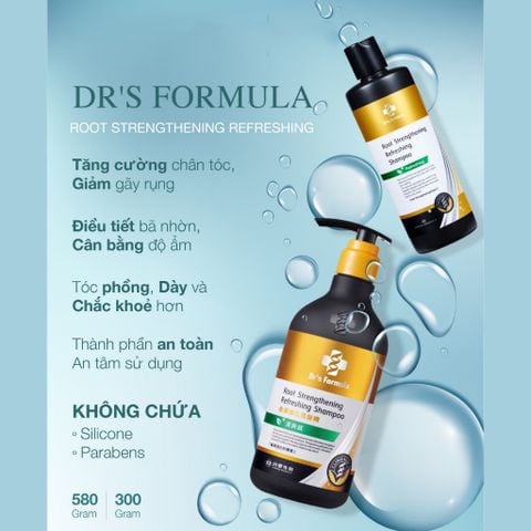 Dr's Formula Dầu Gội Tăng Cường Chân Tóc Root Strengthening Refreshing Shampoo 580g