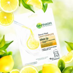 Garnier Mặt nạ giấy Serum Mask Light Complete White Up 28g