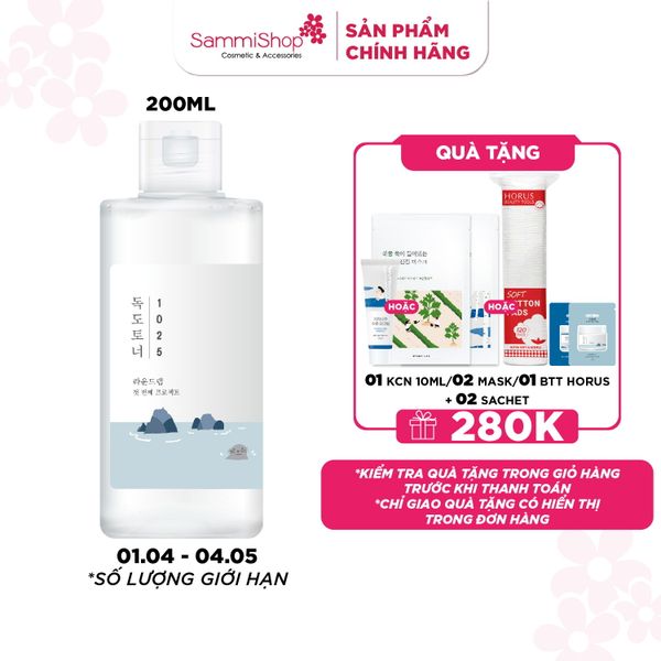 Round lab Nước hoa hồng 1025 Dokdo Toner