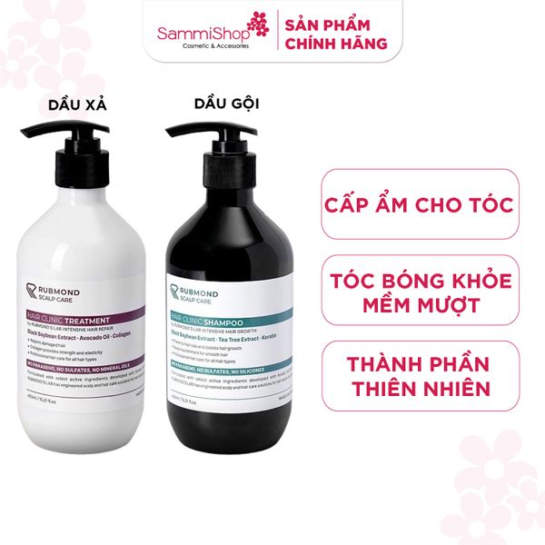 Rubmond Combo Dầu gội và xả 450ml