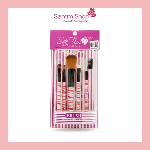 Sắc Tím Bộ cọ trang điểm 5 món