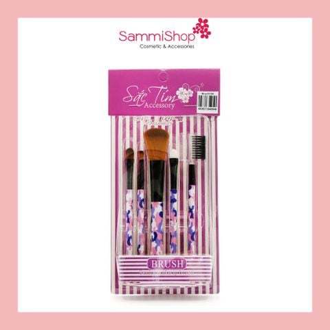 Sắc Tím Bộ cọ trang điểm 5 món