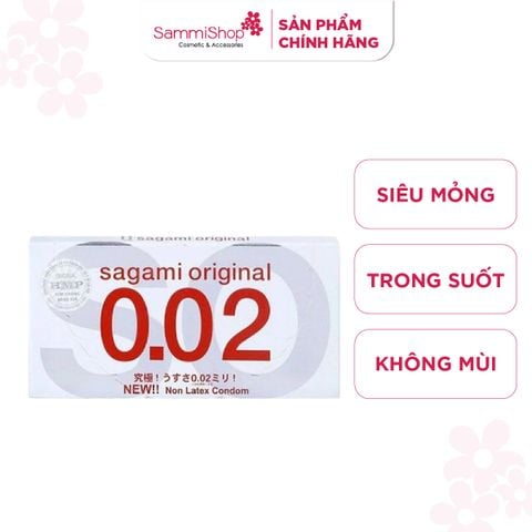 Sagami Bao cao su Original 0.02 (Hộp 2) Extra Gel