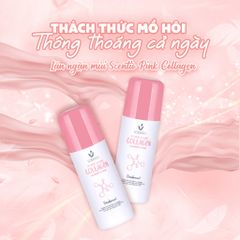 Scentio Lăn khử mùi và khô thoáng vùng da dưới cánh tay Pink Collagen 50ml