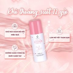 Scentio Lăn khử mùi và khô thoáng vùng da dưới cánh tay Pink Collagen 50ml