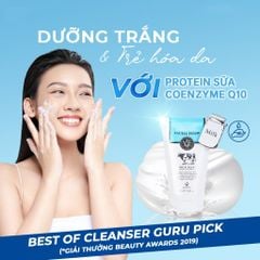 Scentio Sữa rửa mặt tạo bọt dưỡng trắng Milk Plus Q10 100ml